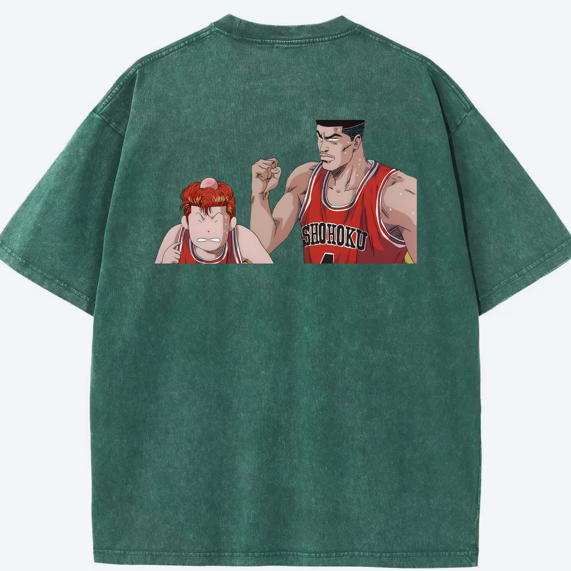 （画像用） SLAM DUNK／スラムダンク 綿100% ヴィンテージ風 半袖Tシャツ（背面プリント）